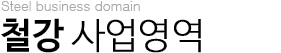 철강사업 사업영역